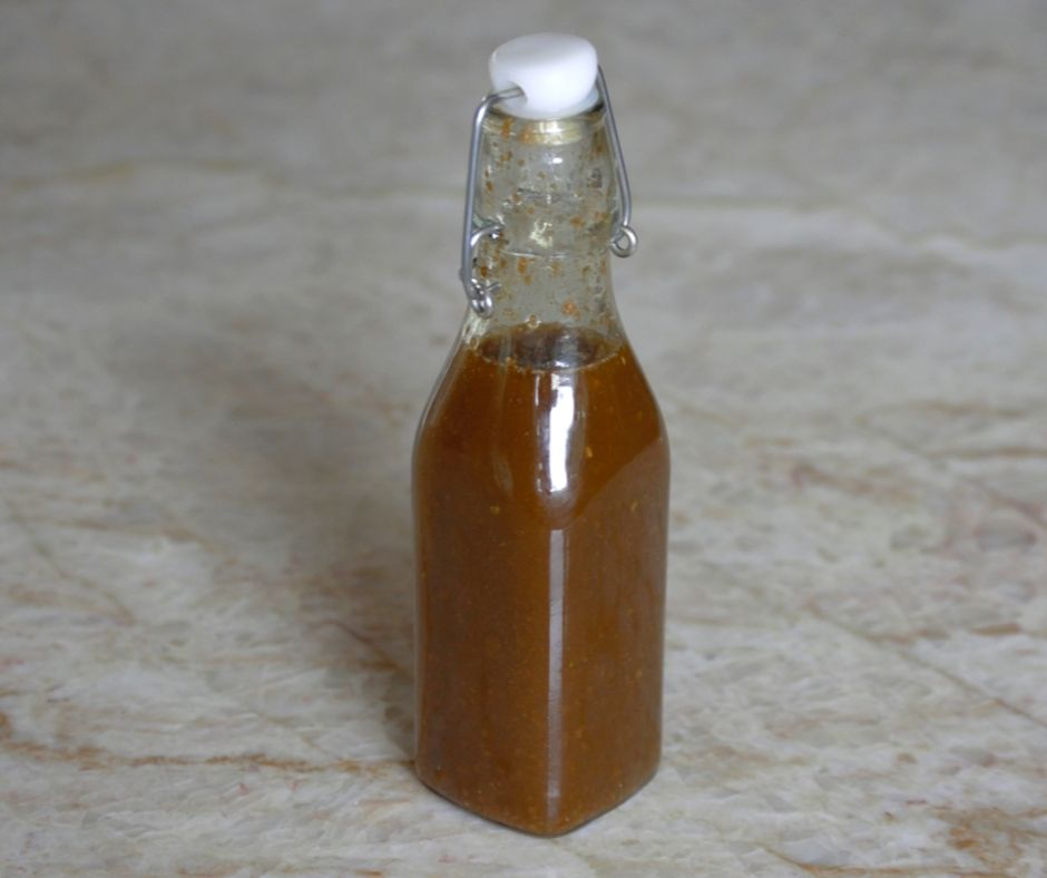 the balsamic vinaigrette in a bottle