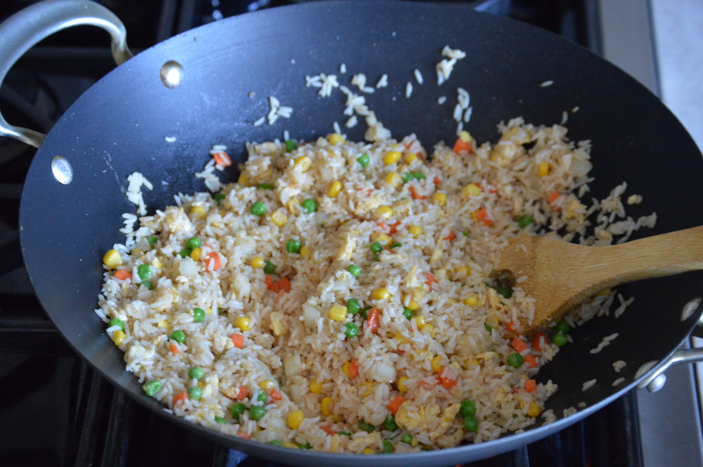 the fried rice almost ready