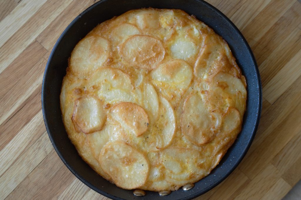 The finished Spanish tortilla