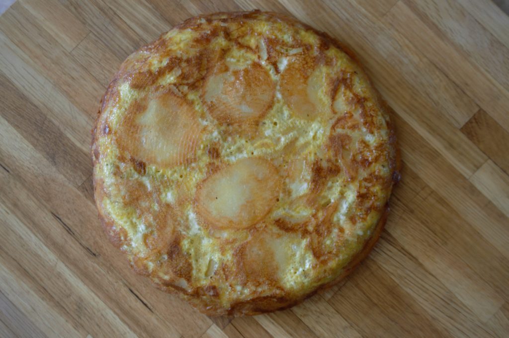 the cooked Spanish tortilla