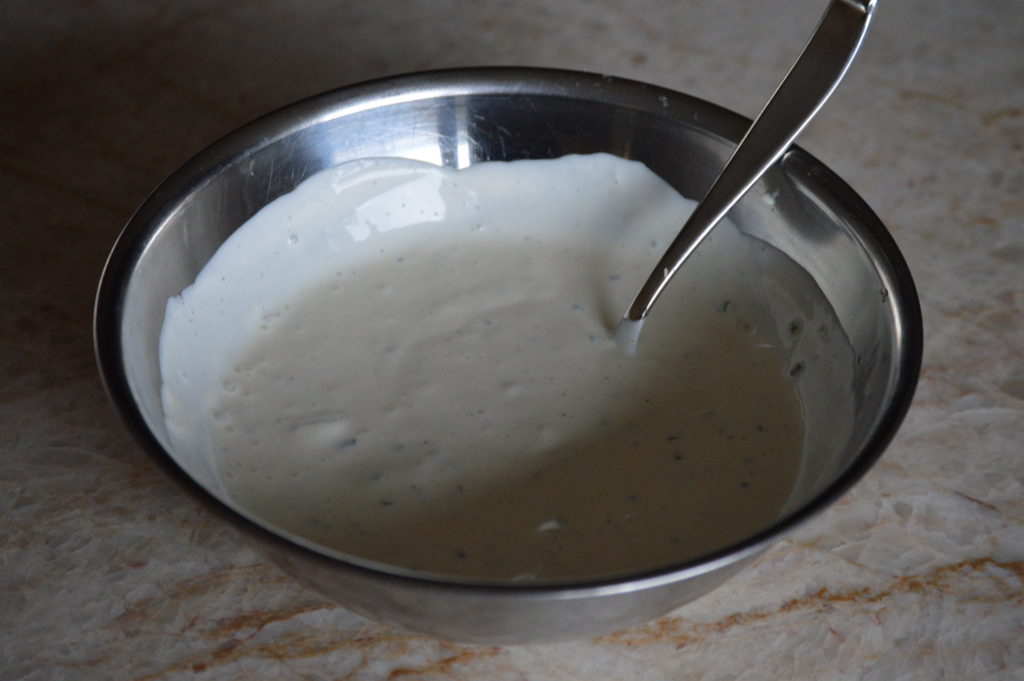 the blue cheese dressing made