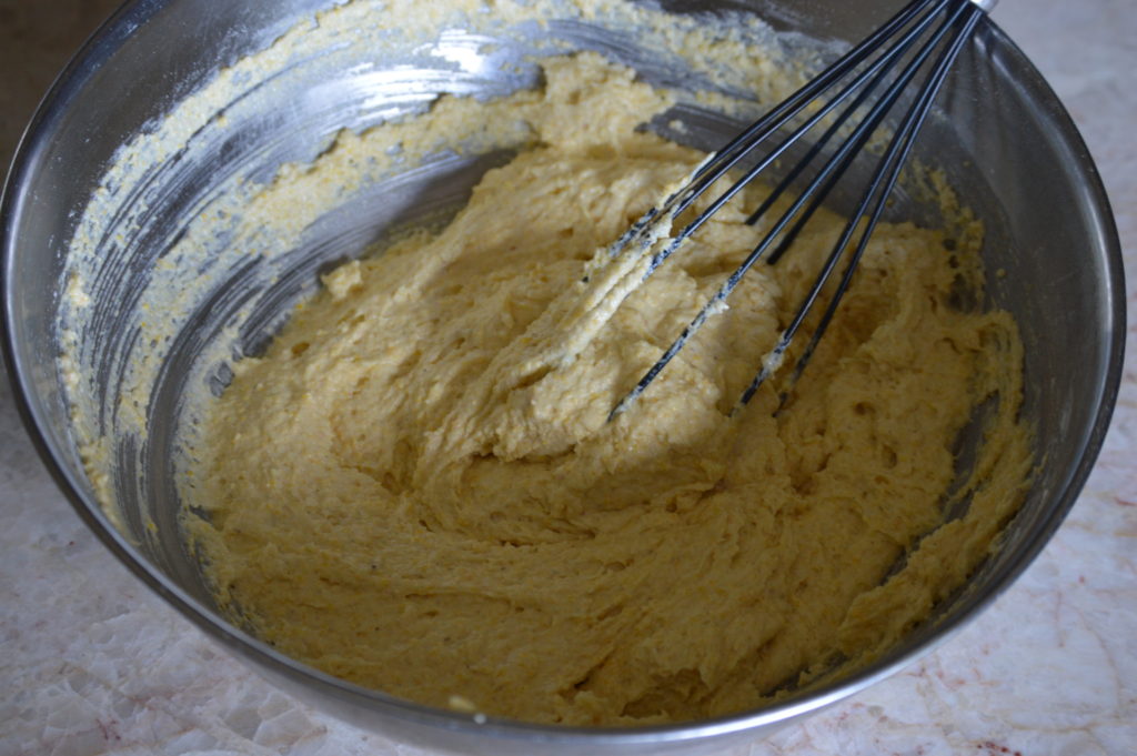 the southern cornbread batter made