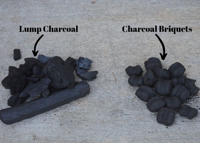 lump charcoal vs. charcoal briquets