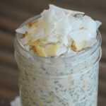 the finished coconut overnight oats
