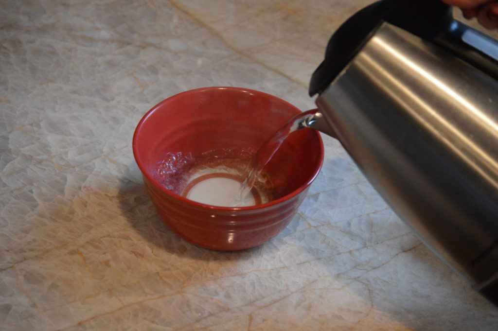 sanitizing the lids