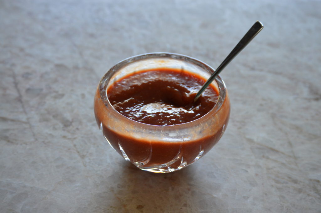 the finished cocktail sauce