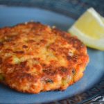 the finished salmon cakes