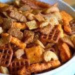 the finished snack mix