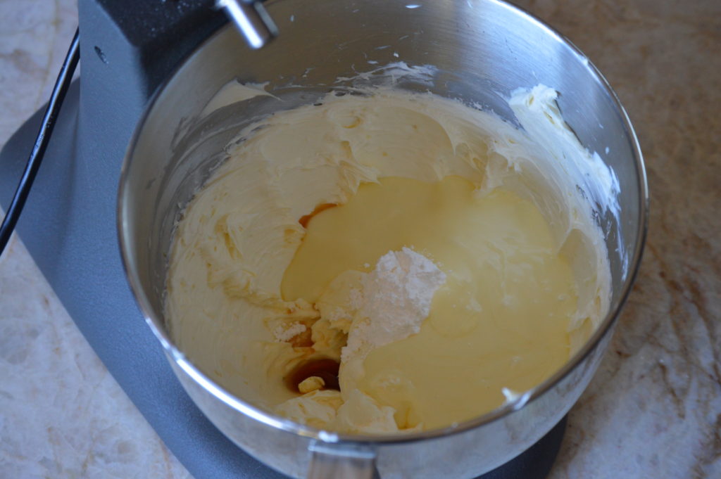 the creamed cream cheese and other ingredients