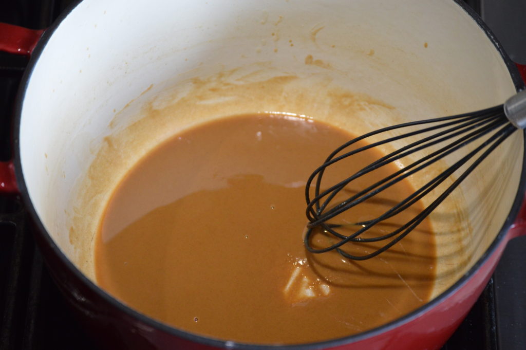 making the roux