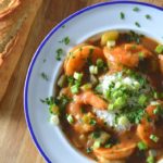 the finished shrimp etouffee