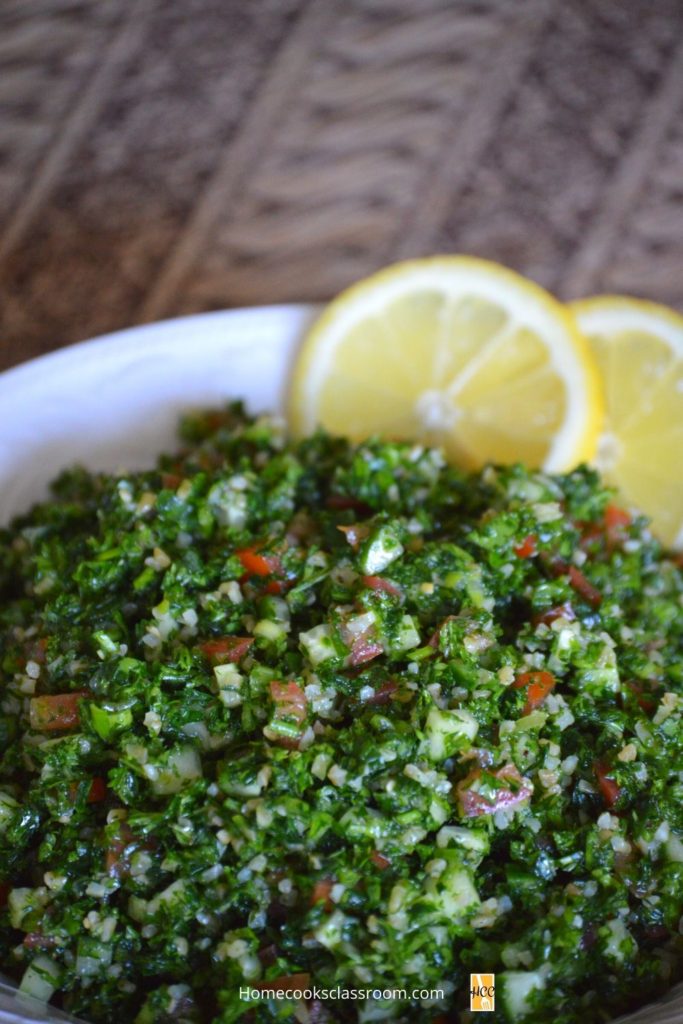 another shot of the tabbouleh