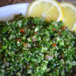 the finished tabbouleh