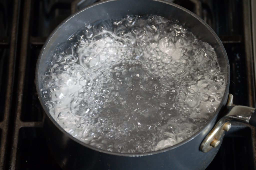 boiling the eggs