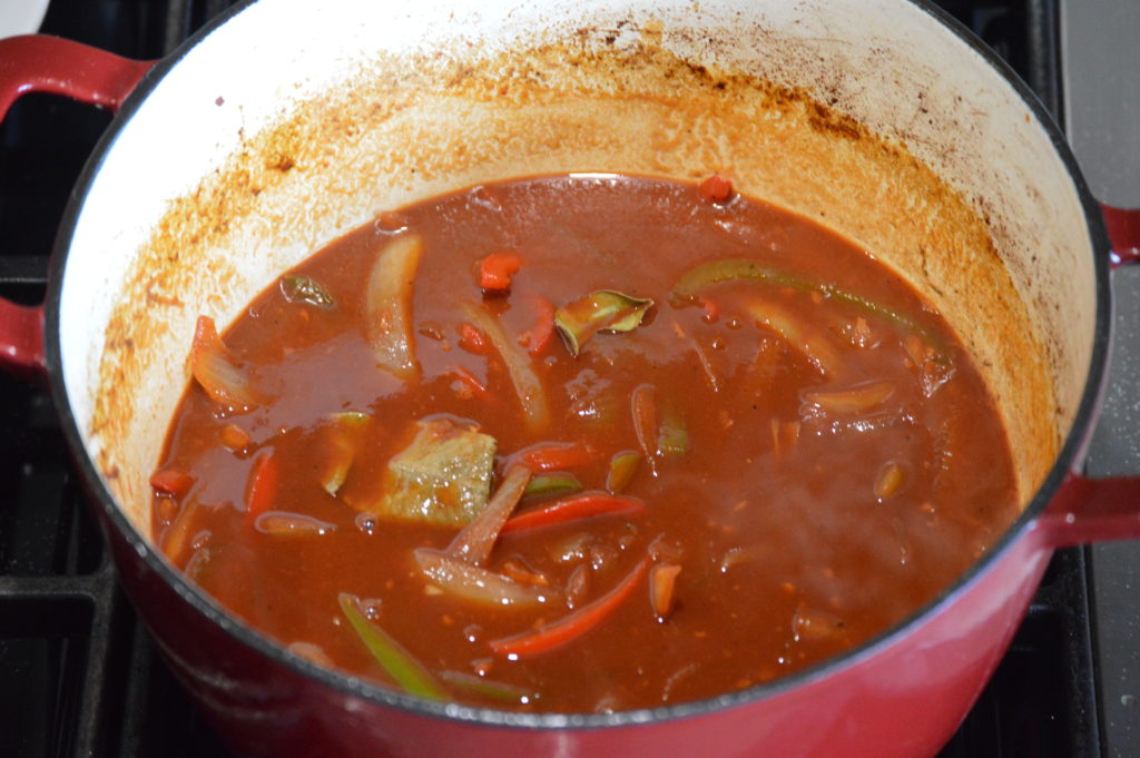 the ropa vieja sauce is made