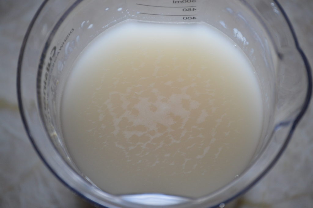 the yeast bubbling up