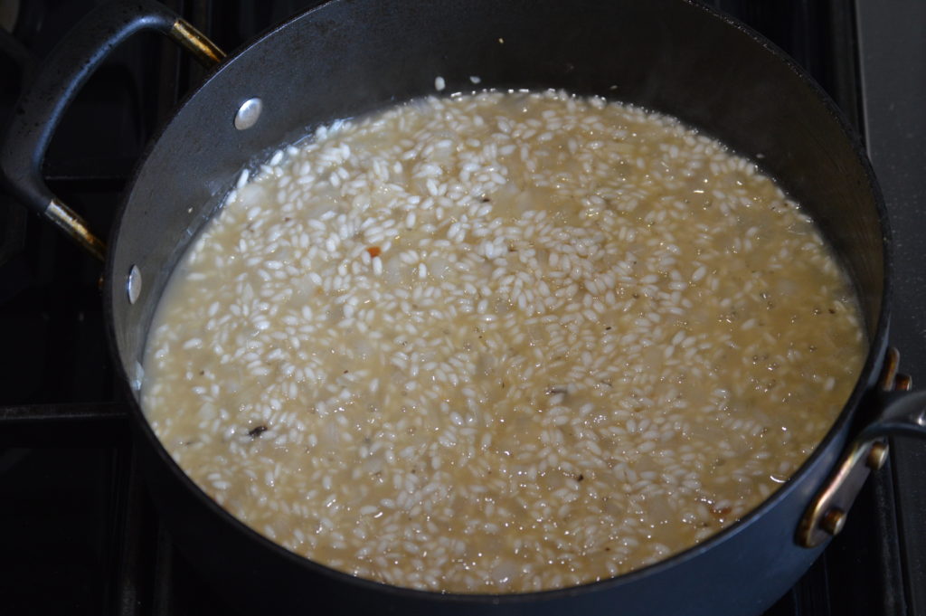 the stock absorbed by the rice