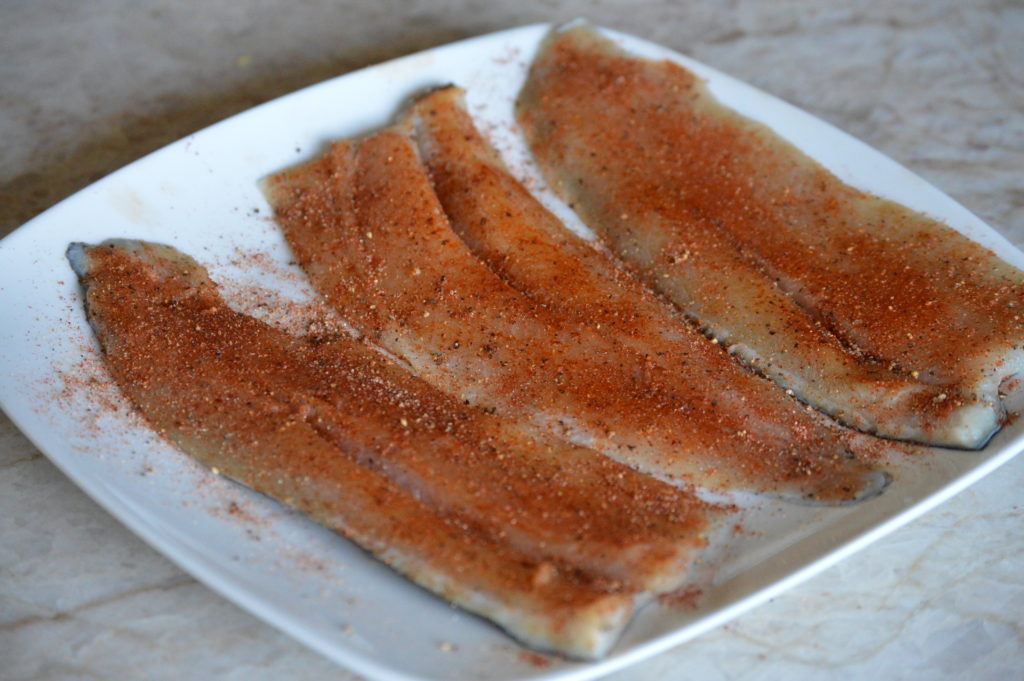the dry rub on the trout