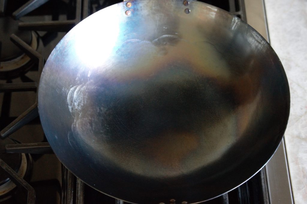 seasoning the wok