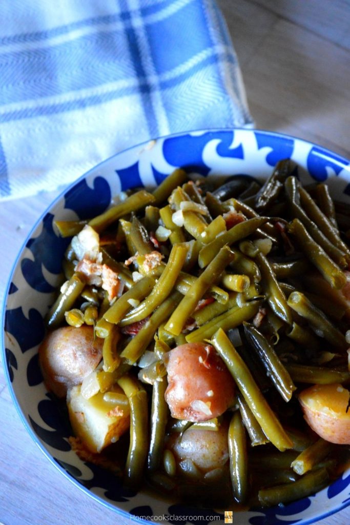 another shot of the southern style green beans