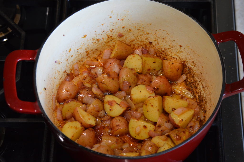 the seasoning an sugar is added