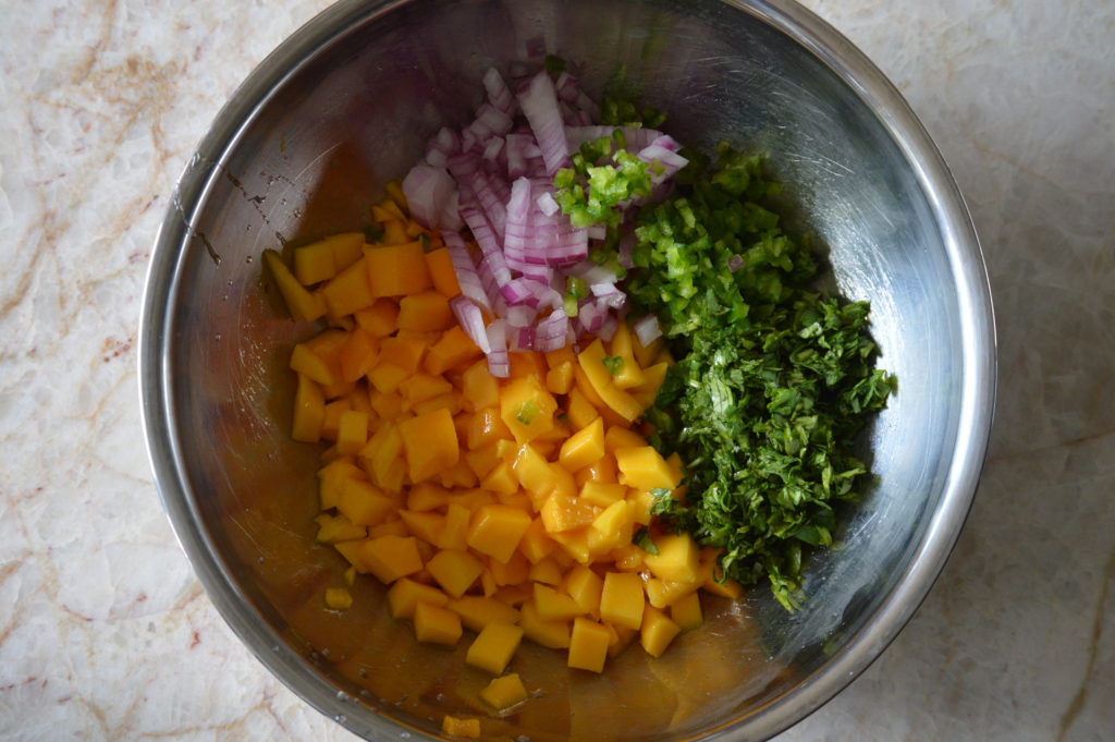 the ingredients in a bowl