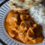 the finished butter chicken