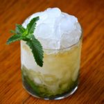 the finished mint julep