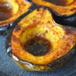 the finished roasted acorn squash