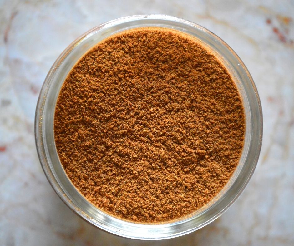the finished pumpkin pie spice