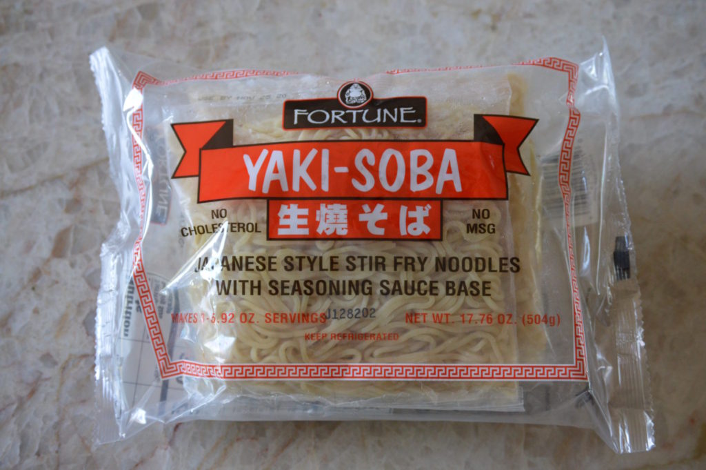 a package of yakisoba noodles