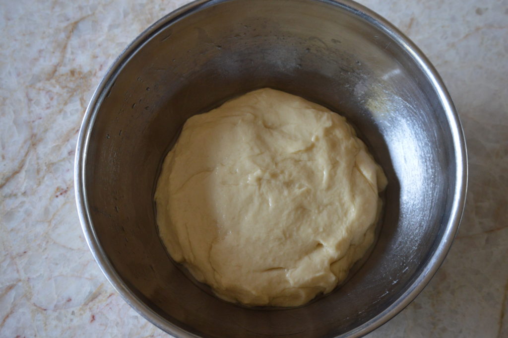 the dough ready for it's first rise