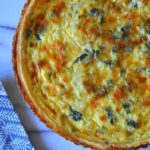 the finished quiche Florentine
