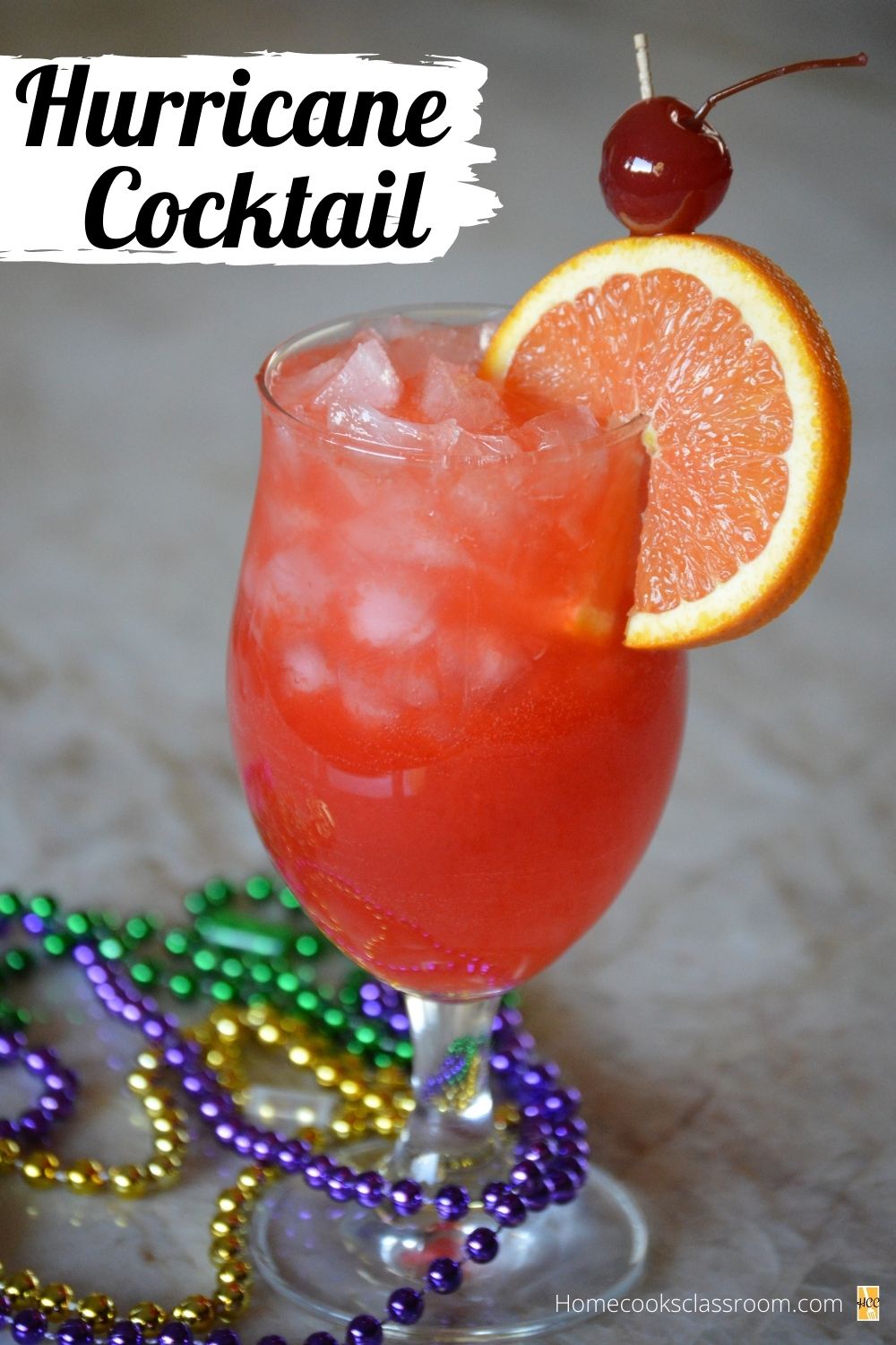 mardi gras hurricane drink