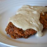 the finished chicken fried steak