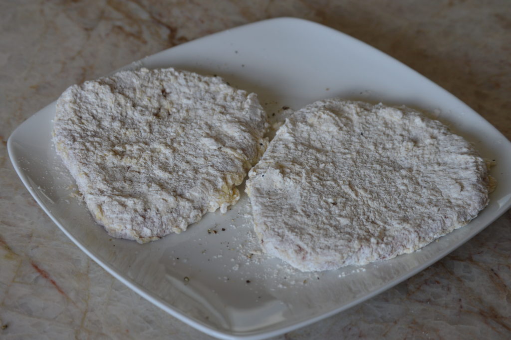 the breaded chicken fried steaks