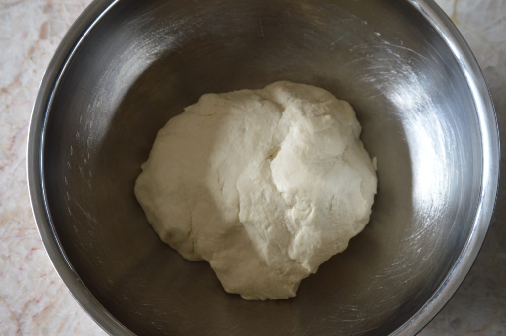 the dough for the barbari bread