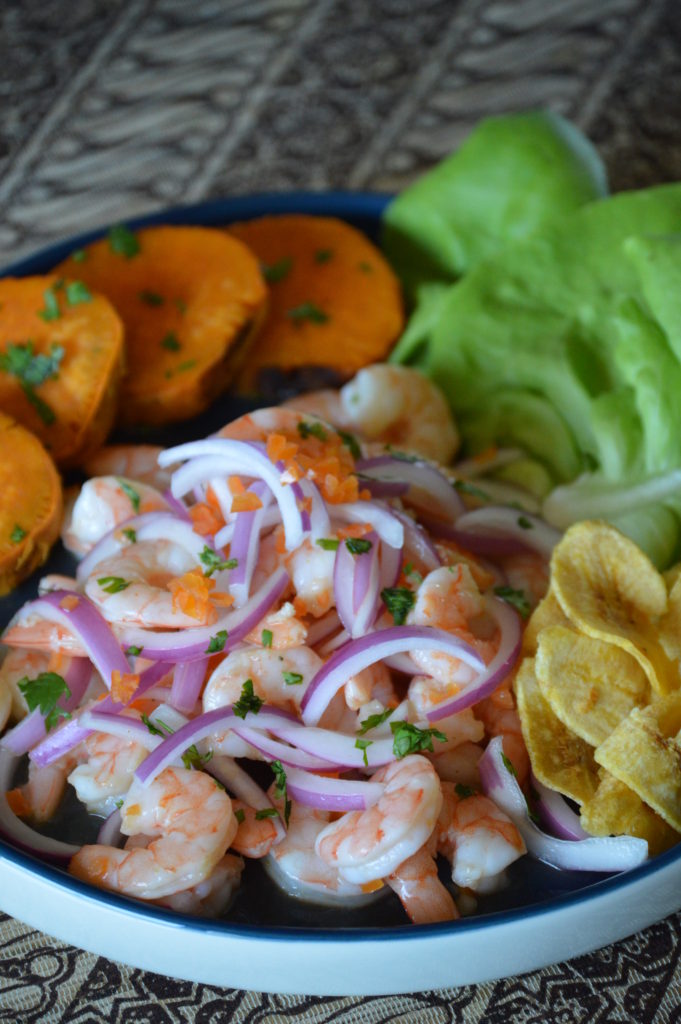 another shot of the shrimp ceviche