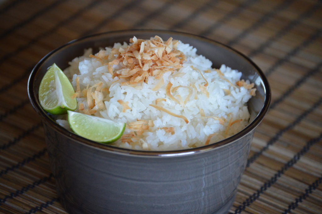 another image of the finished coconut rice