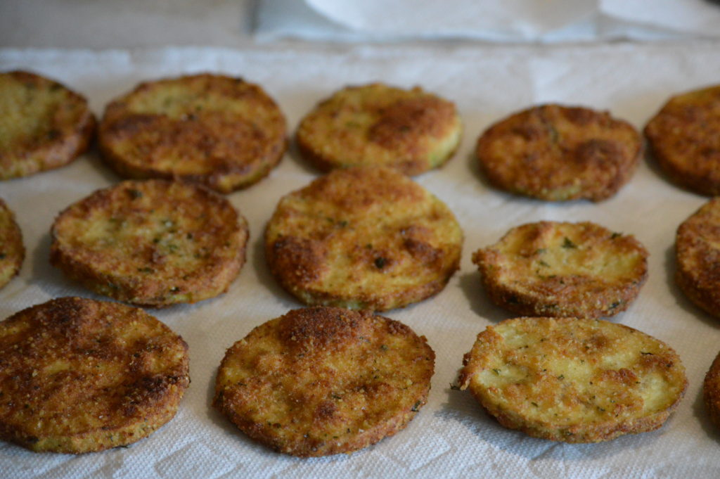 the fried eggplant