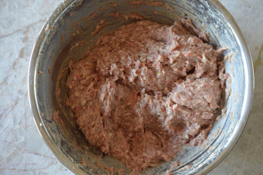 the fikadeller meat dough is formed