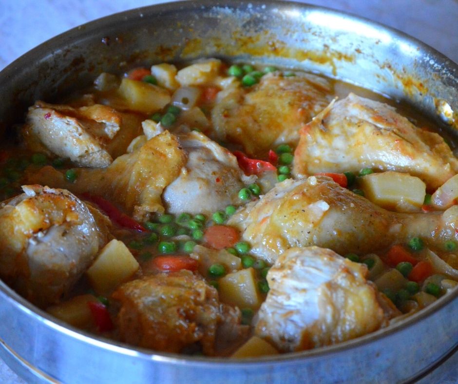 the pollo al disco cooked in a regular pan