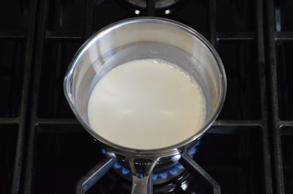 heating the heavy cream