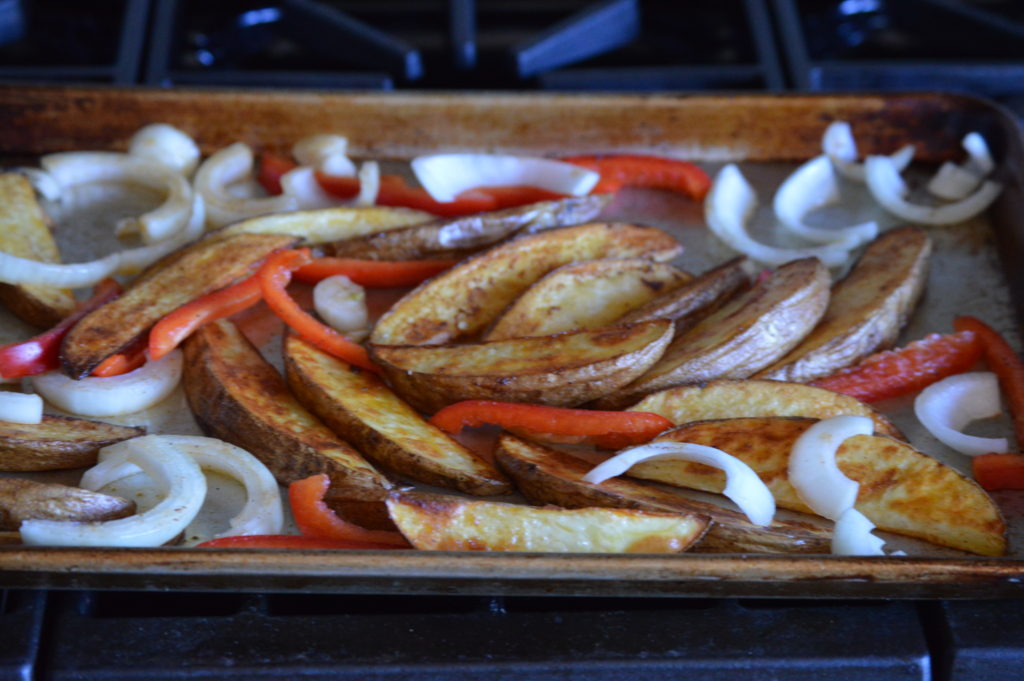 the onion and bell pepper added to the chips