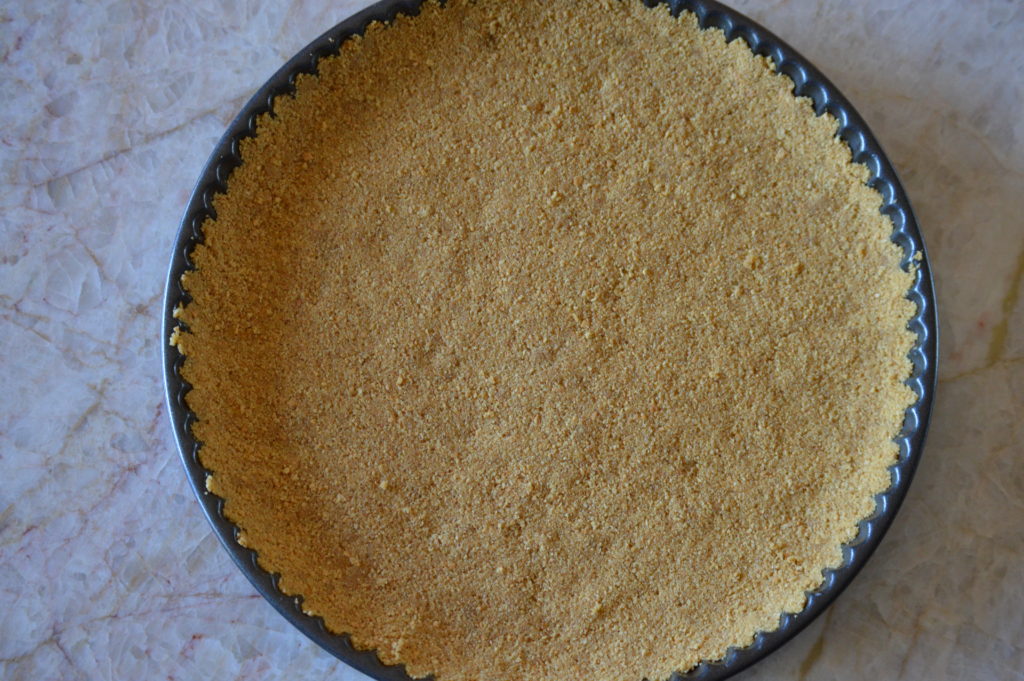 the graham cracker crust is made
