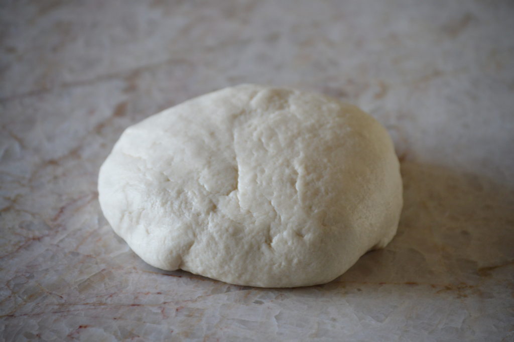 the dough for the tortillas is kneaded