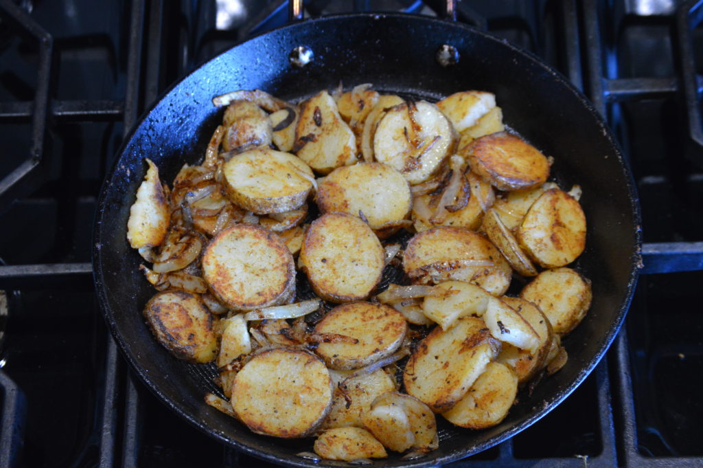our home fries are basically done