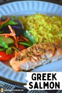 Greek Salmon (Baked) - Home Cooks Classroom