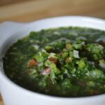 a bowl of the finished aji picante