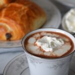 a cup of the French hot chocolate